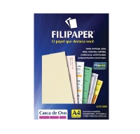 Papel Filiperson Casca De Ovo 180gr Marfim A4 50fls