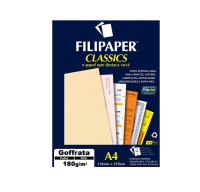 Papel Filiperson Goffrata 180gr Palha A4 50fls