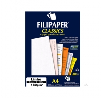 Papel Filiperson Linho 180gr Branco A4 50fls