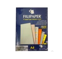 Papel Filiperson Linho 180gr Cinza A4 50fls