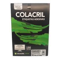 Etiqueta Cola Cril 21,2 X 38,1 Ca4351 4077