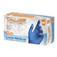 Luva Nitrilicas Talge M Azul S/po (100und)