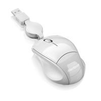 Mouse Usb Multilaser Mo155 Retratil Mini Branco