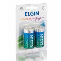 Pilha C Elgin Lr14 Alkalina 1.5v