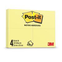 Bloco Adesivo Post-it 3m 38x50 Amarelo