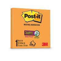 Bloco Adesivo Post-it 3m 76x76 Laranja Neon Pop-up