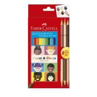 Lapis Cor Faber Castell 12 Cores 120112cc 12+3 Caras/cores