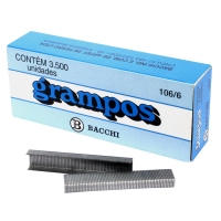 Grampo 106/6 Bacchi Galvanizado 3500un