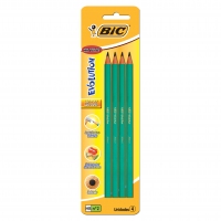 Lapis Grafite Bic N2hb Redondo (com 4) Verde Evolution